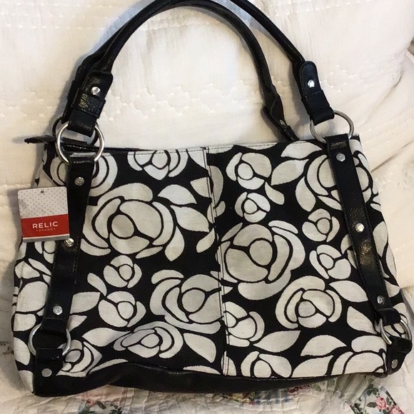 Relic by Fossil Rose Print Handbag NWT - Picture 2 of 6